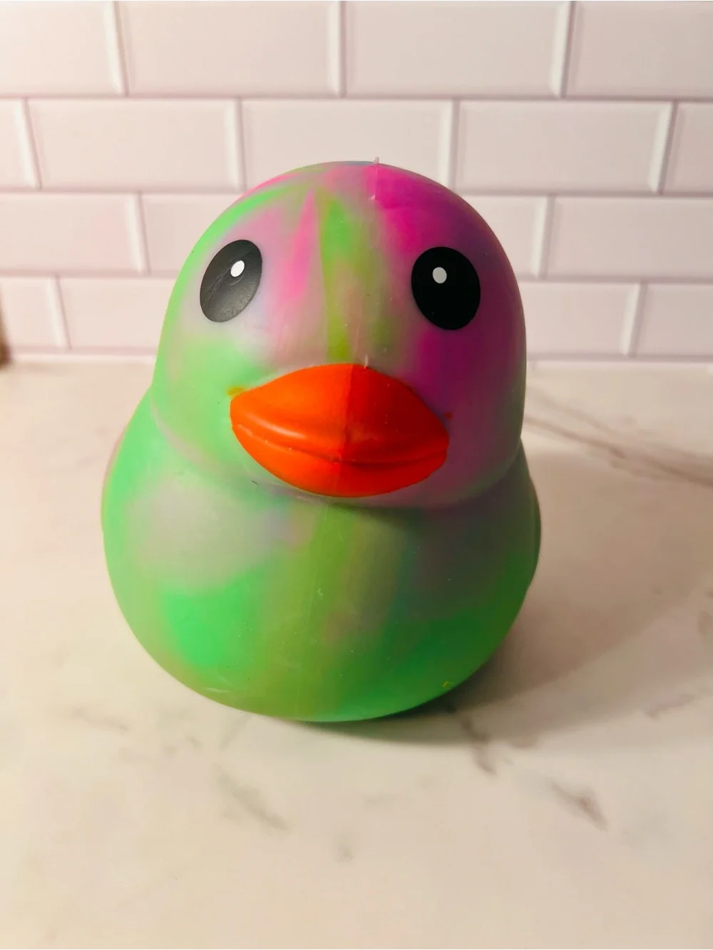Squeezy Rainbow Duck Squishy Toy - Multicolor - Picture 6 of 6